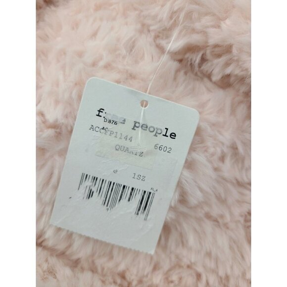 New Free People Cascade Fringe Cowl Neck Scarf Pink Quartz Snood - Picture 5 of 5